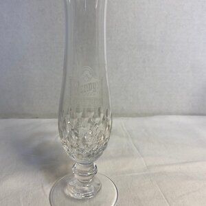 Crystal engraved " Wendy’s" Bud Vase